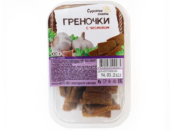 Сурские гренки с Чесноком (100 гр) в Ярославле