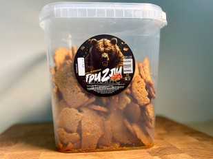 Сыр к пиву: Ведро Ржаные гренки со вкусом Салями (1 кг)