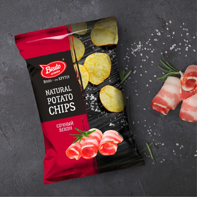 Картофель «Бруто» со вкусом бекона 70 гр. в Ярославле