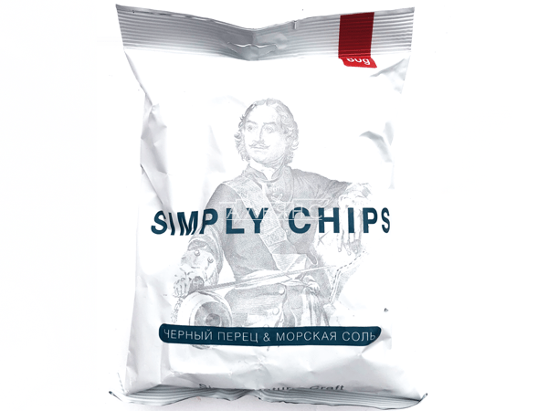 Картофельные чипсы "Simple chips" Морская соль и черный перец 80 гр. в Ярославле